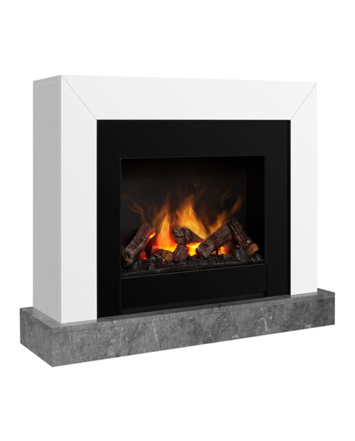 Chimenea Eléctrica Ravel Optimyst Blanco-4