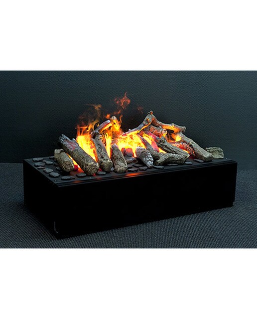Cassete Elétrica a Vapor Maggie L com Efeito de Troncos Preto-3