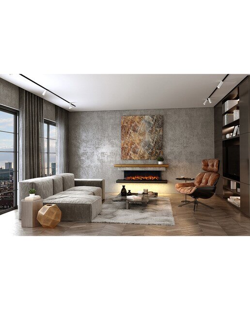 Chimenea Simulador Eléctrico i1500E App Negro-6