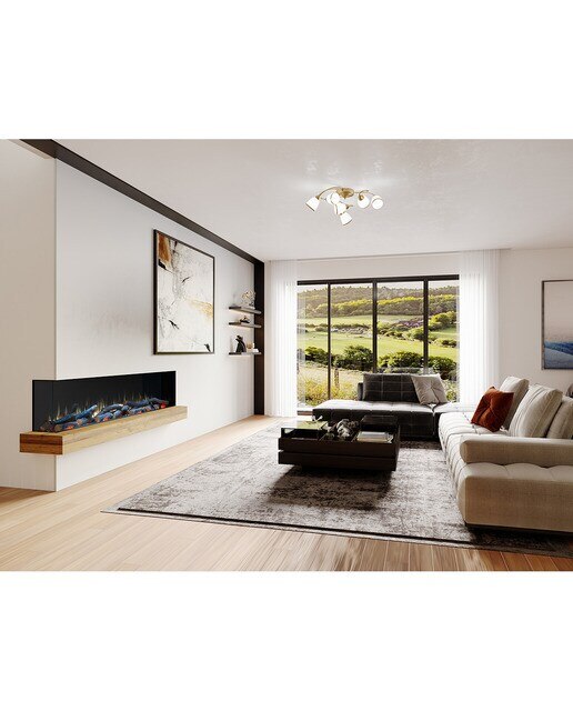 Chimenea Simulador Eléctrico i1500E App Negro-8