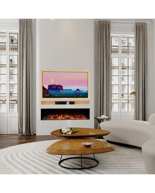 Chimenea Simulador Eléctrico i1500E App Negro-13
