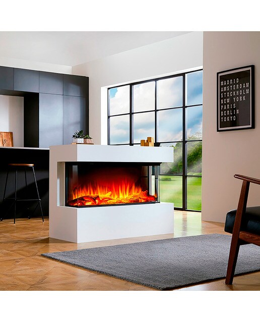 Chimenea Simulador Eléctrico i1800E App Negro-4