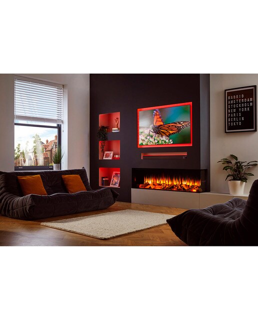 Chimenea Simulador Eléctrico i1800E App Negro-7