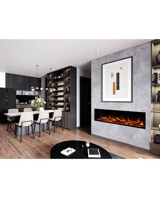 Chimenea Simulador Eléctrico i1800E App Negro-11