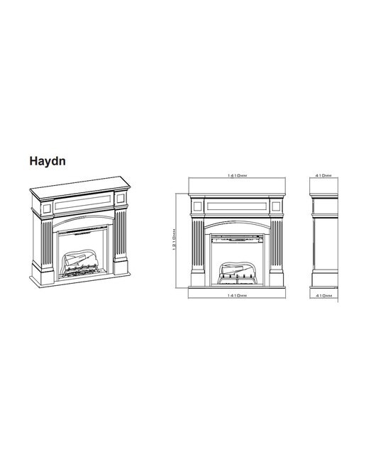 Lareira Elétrica Haydn Branco-5