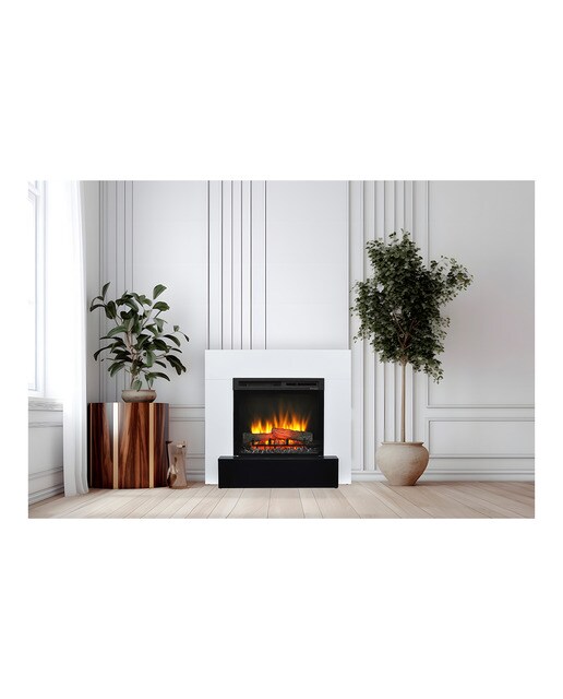 Chimenea Eléctrica Lucid Blanco / Negro-7