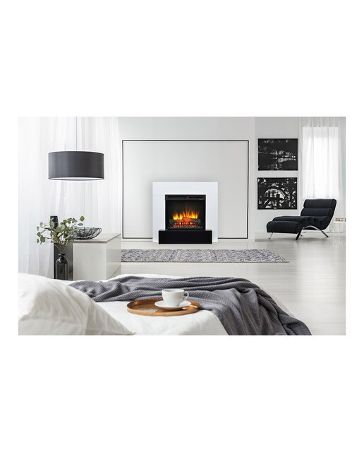 Chimenea Eléctrica Lucid Blanco / Negro-8