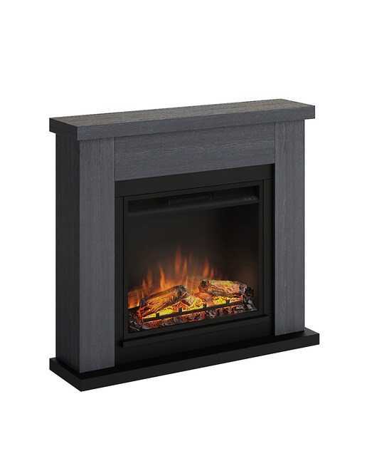 Chimenea Eléctrica Frode Gris-2