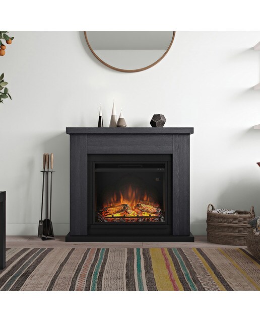 Chimenea Eléctrica Frode Gris-3