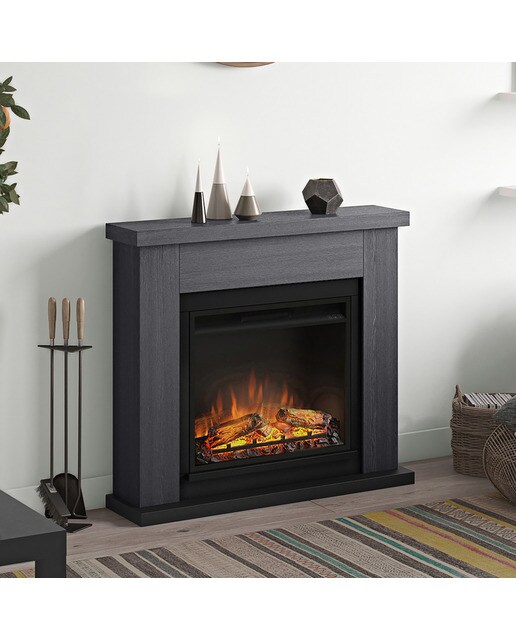 Chimenea Eléctrica Frode Gris-4