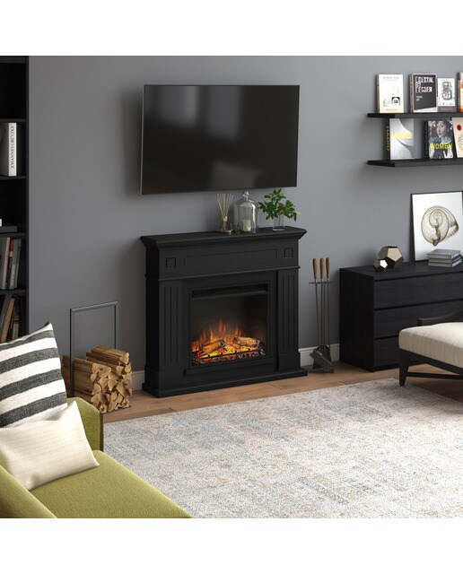 Chimenea Eléctrica Larsen Negro-4