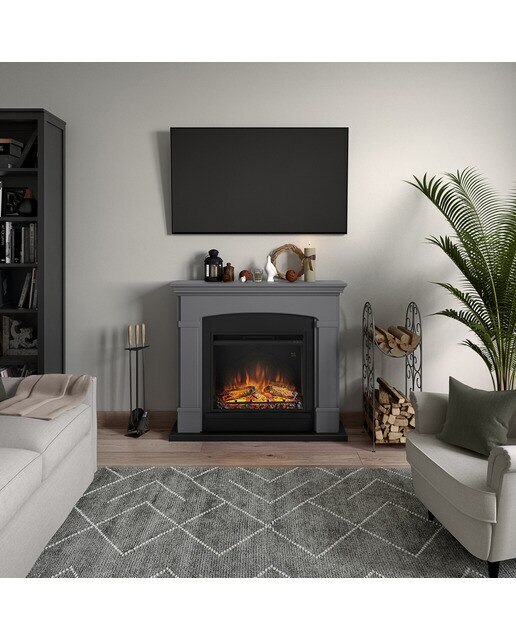 Chimenea Eléctrica Helmi Gris-3