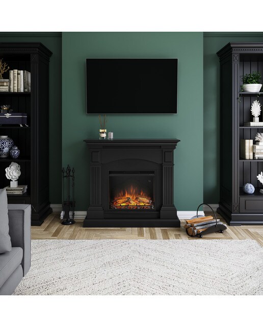Chimenea Eléctrica Magna Negro-3