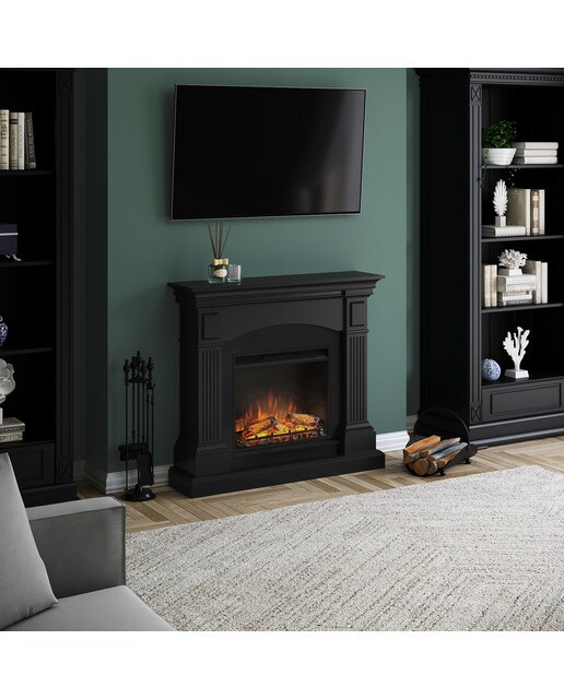 Chimenea Eléctrica Magna Negro-4