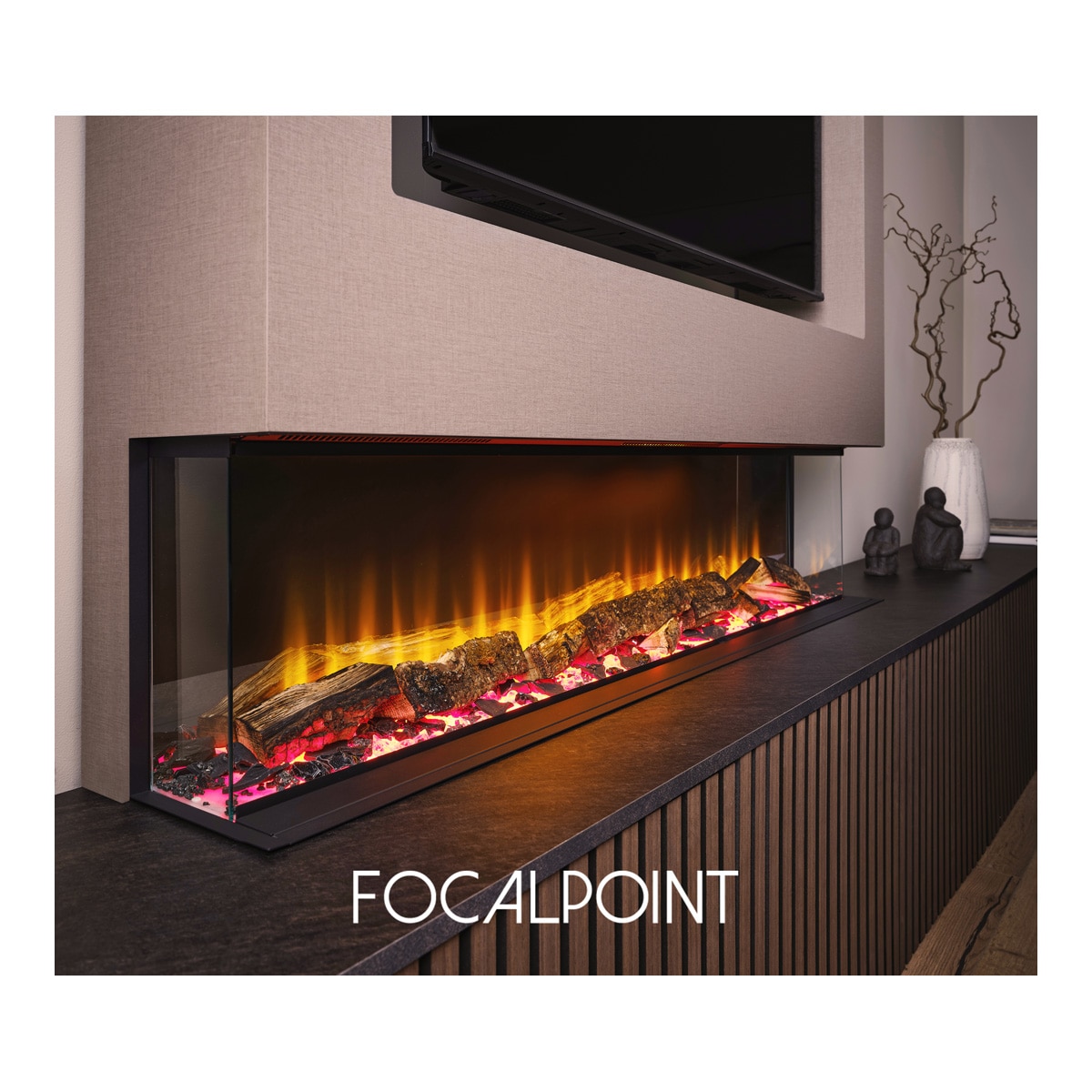 Chimenea Eléctrica Eccentra 1250 Negro-4
