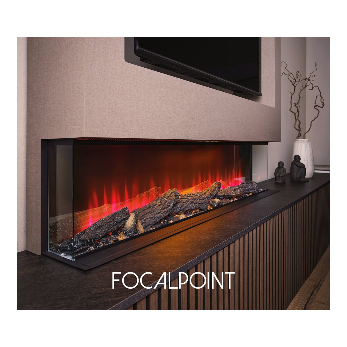 Chimenea Eléctrica Eccentra 1250 Negro-6