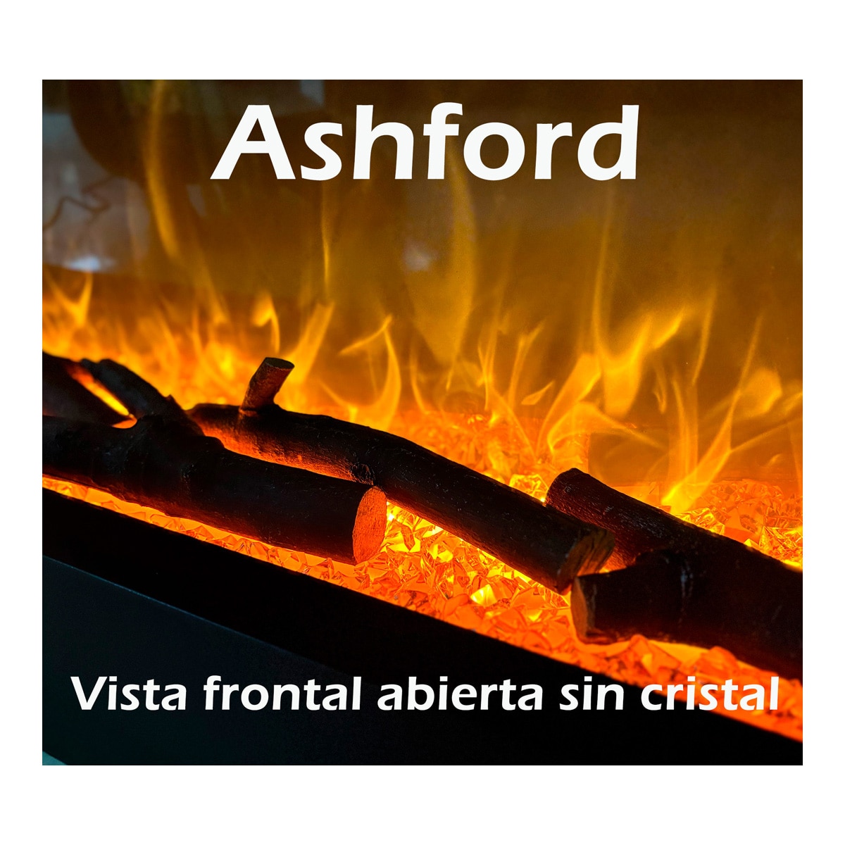 Chimenea Eléctrica Ashford Black Negro-8