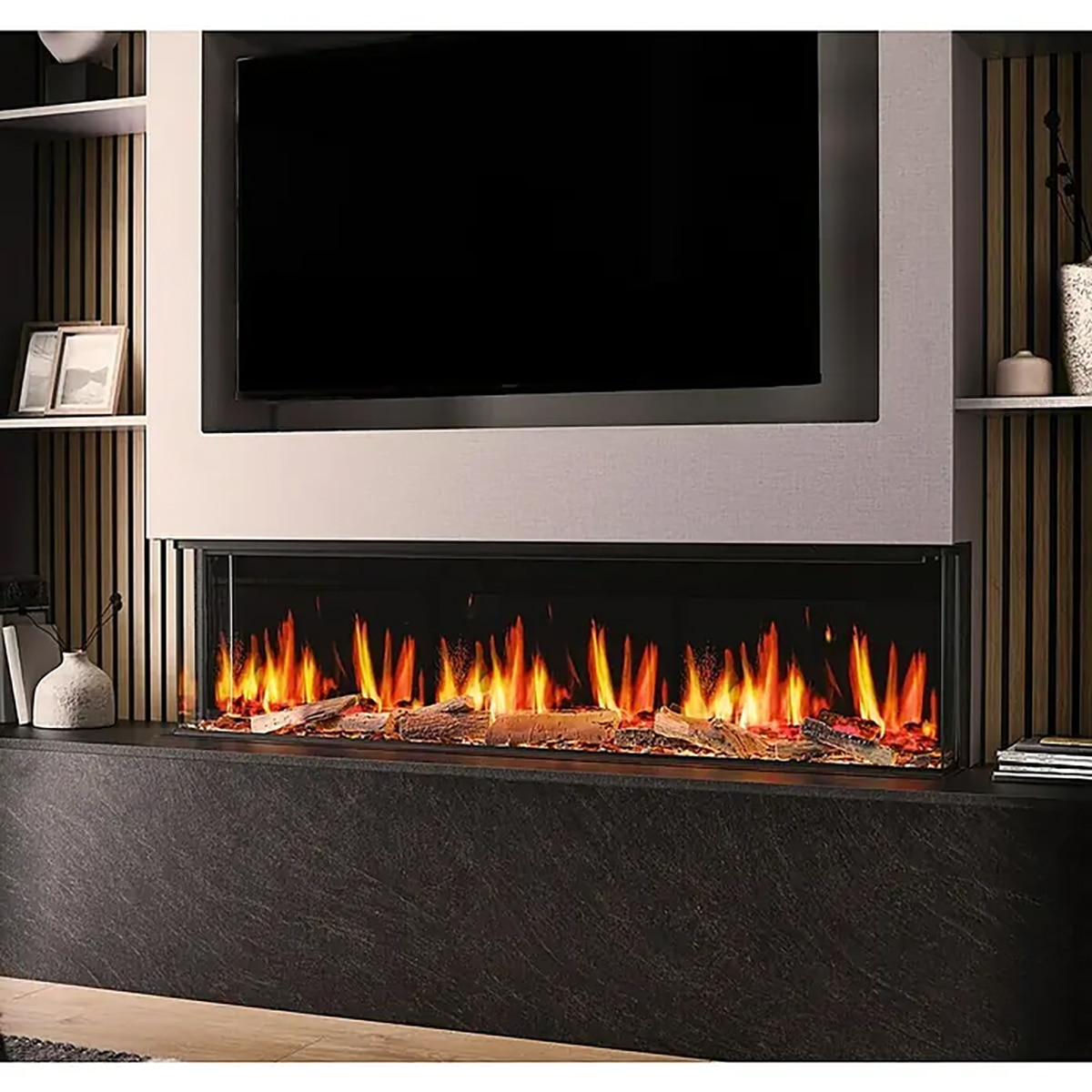 Chimenea Eléctrica Ennolux LCD 59 Negro-13
