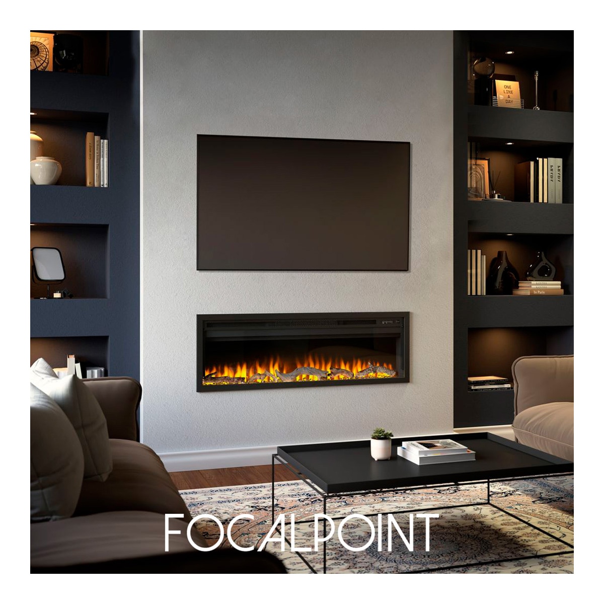 Chimenea Eléctrica Sasanoa 50" Negro-7