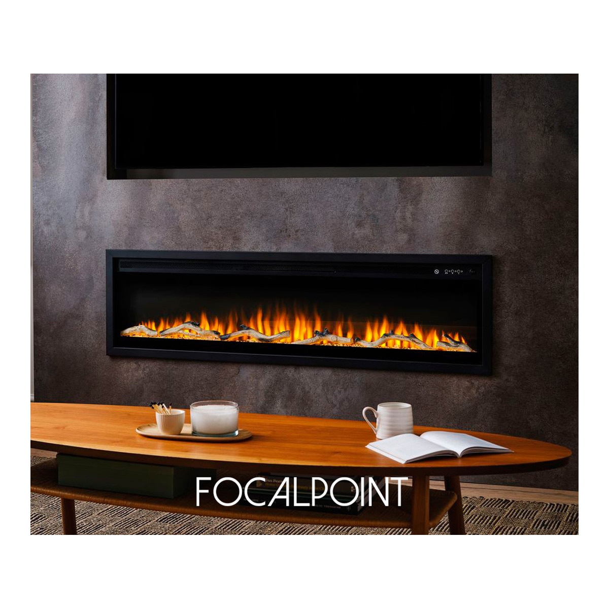 Chimenea Eléctrica Sasanoa 60" Negro-7