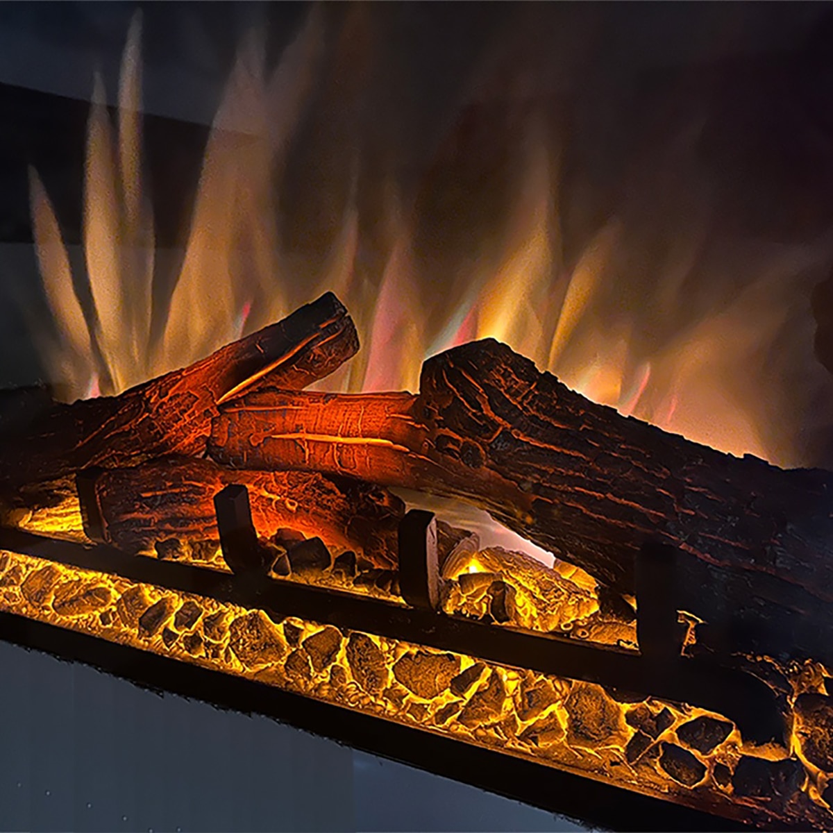 Chimenea eléctrica POPULES 70 Negro-7
