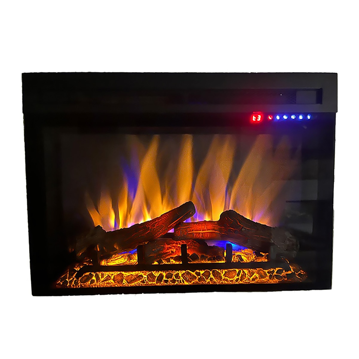 Chimenea eléctrica POPULES 70 Negro-8