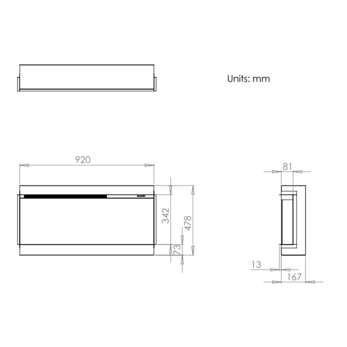 Chimenea eléctrica i920E SLIM 4D Charlton & Jenrick Negro-5