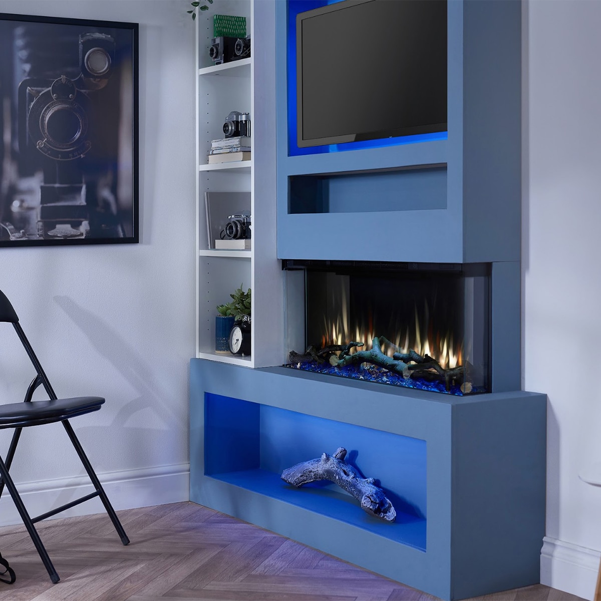 Chimenea eléctrica i920E SLIM 4D Charlton & Jenrick Negro-6