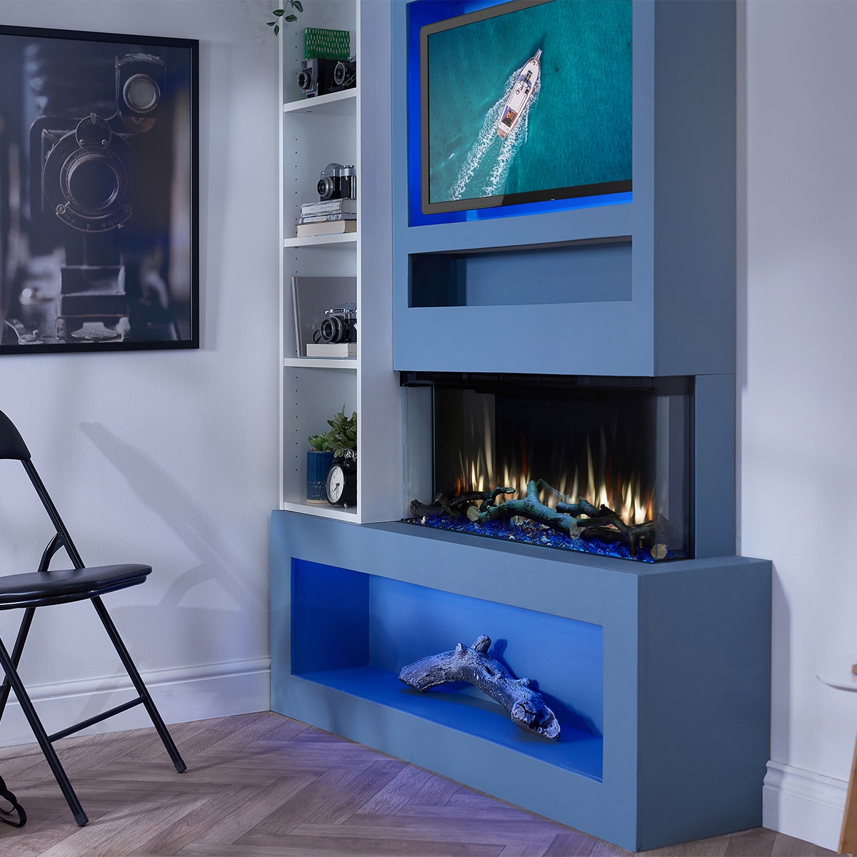 Chimenea eléctrica i920E SLIM 4D Charlton & Jenrick Negro-9