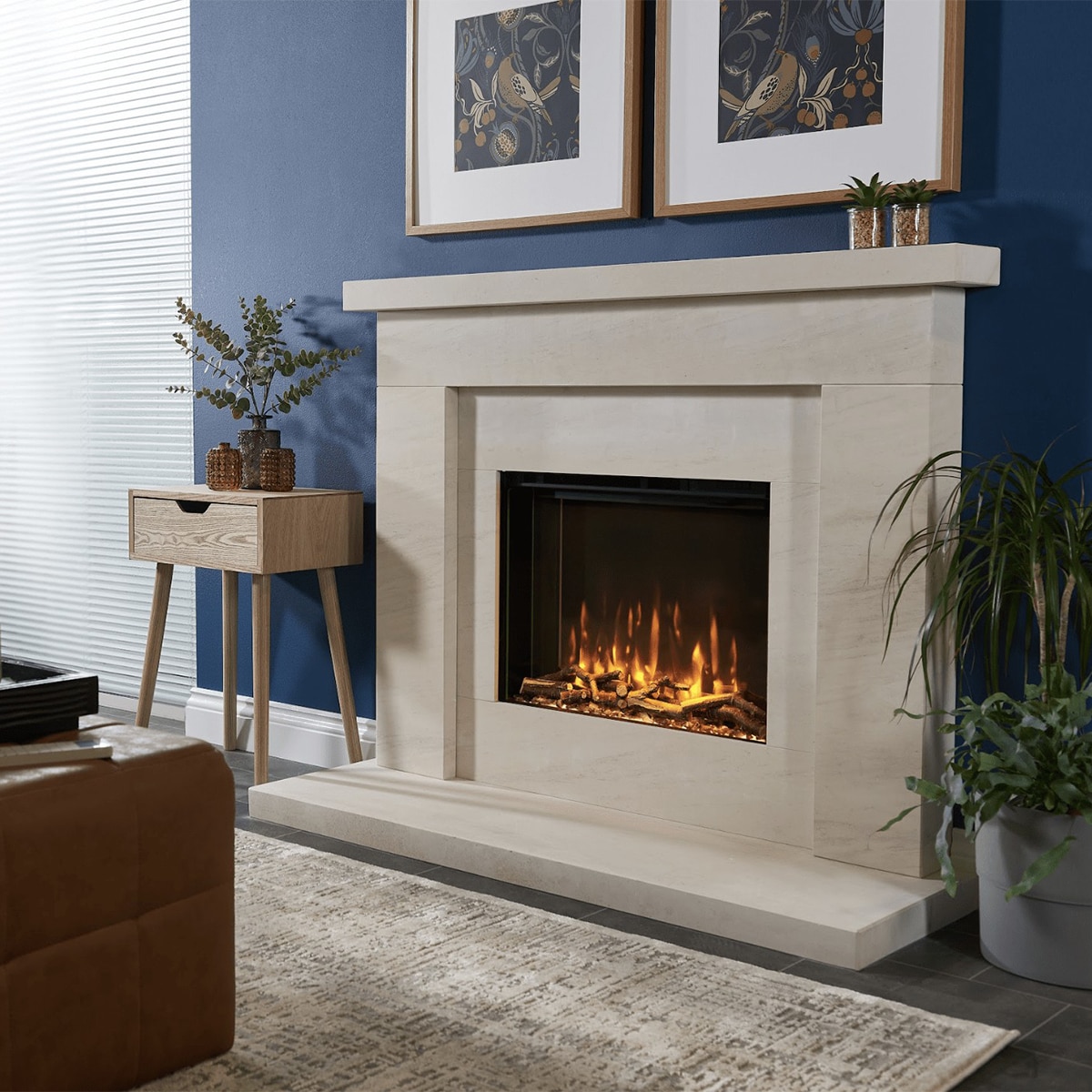 Chimenea eléctrica i560E SLIM 4D Charlton & Jenrick Negro-4