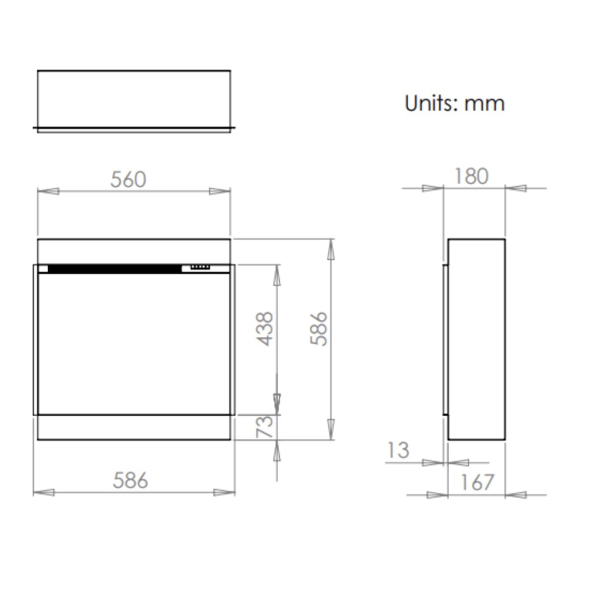 Chimenea eléctrica i560E SLIM 4D Charlton & Jenrick Negro-5