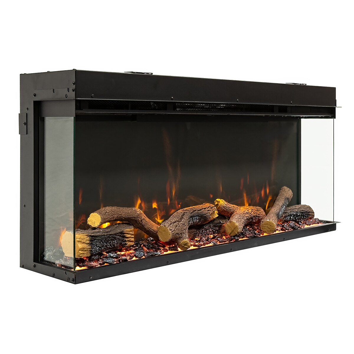 Chimenea eléctrica empotrable Go Eco MW 100 de Charlton & Jenrick Negro-7