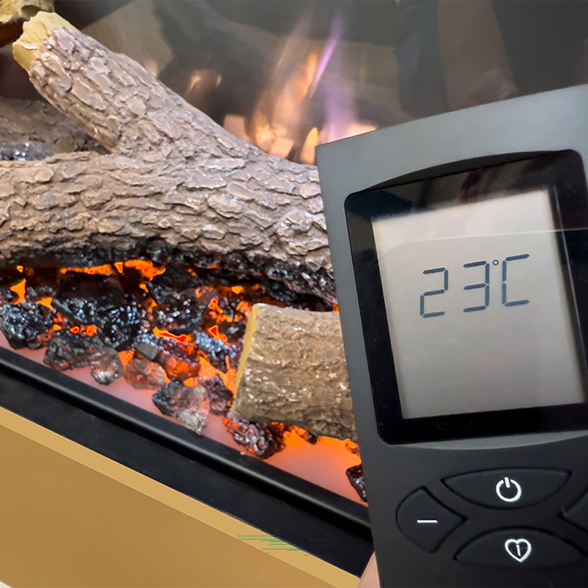 Chimenea eléctrica empotrable Go Eco MW 150 de Charlton & Jenrick Negro-7