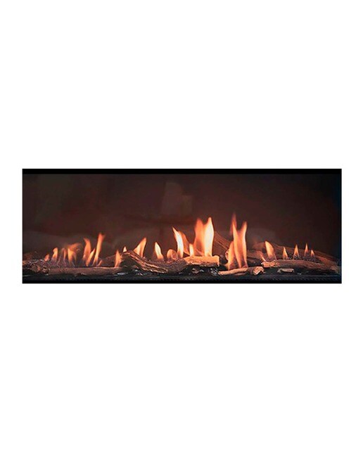 Chimenea Gas Natural Pano 1100 Frontal Negro-1