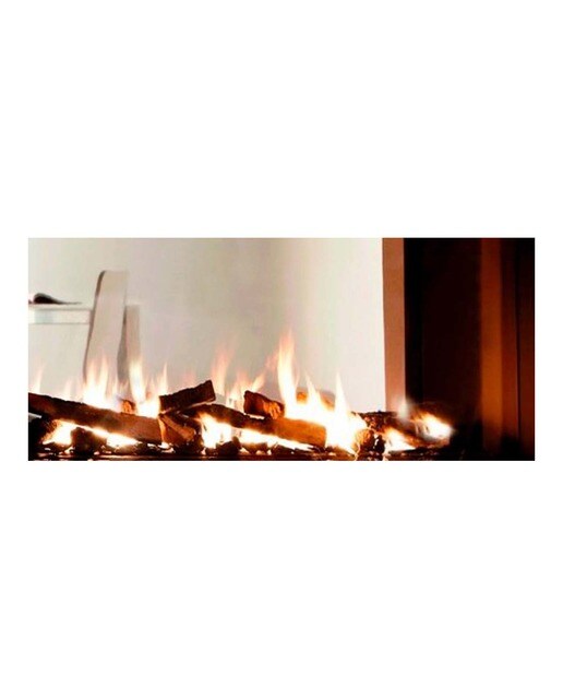 Chimenea Gas Natural Pano 1100 Túnel Doble Cara Negro-1