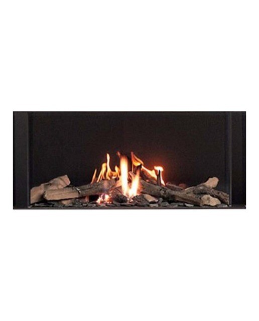 Chimenea Gas LPG Pano 650 Frontal Negro-1