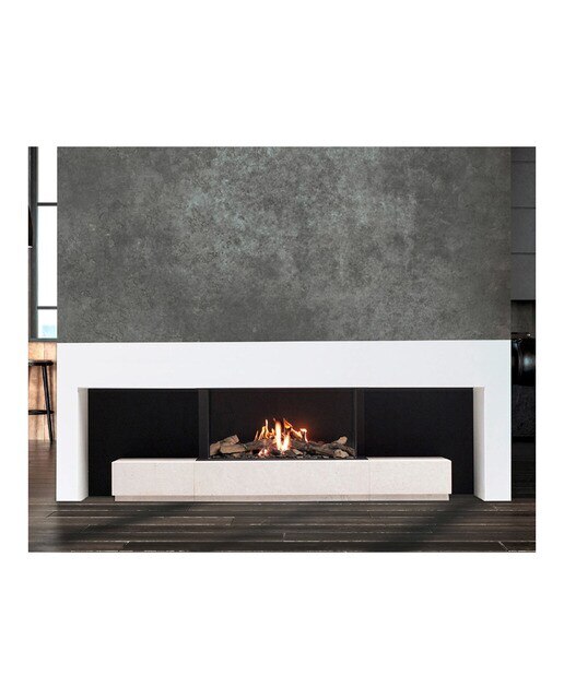 Chimenea Gas LPG Pano 650 Frontal Negro-2