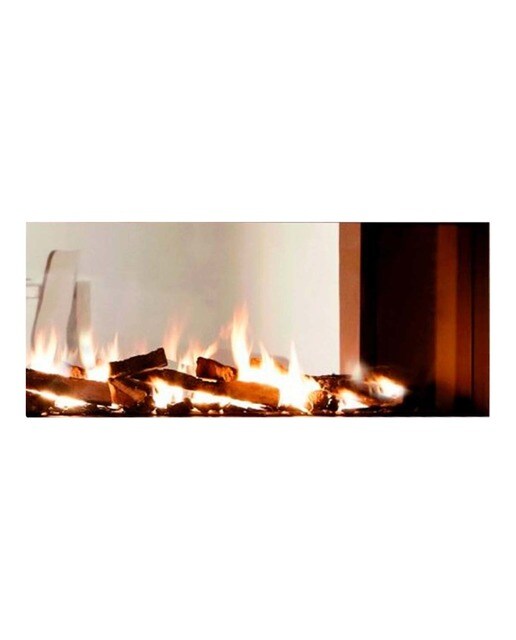 Chimenea Gas LPG Pano 650 Túnel Doble Cara Negro-1