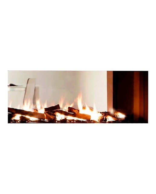 Chimenea Gas LPG Pano 1100 Túnel Doble Cara Negro-1