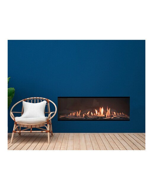 Chimenea Gas LPG Pano 1300 Frontal Negro-2