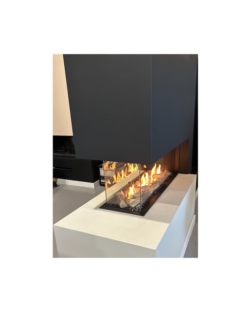 Chimenea Gas LPG Pano 2000 Modelo Separador de Ambientes Negro-3