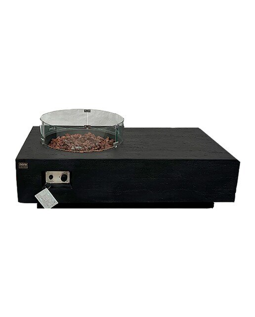 Mesa de Exterior con Brasero de Gas Yasur 16 kW Negro-2