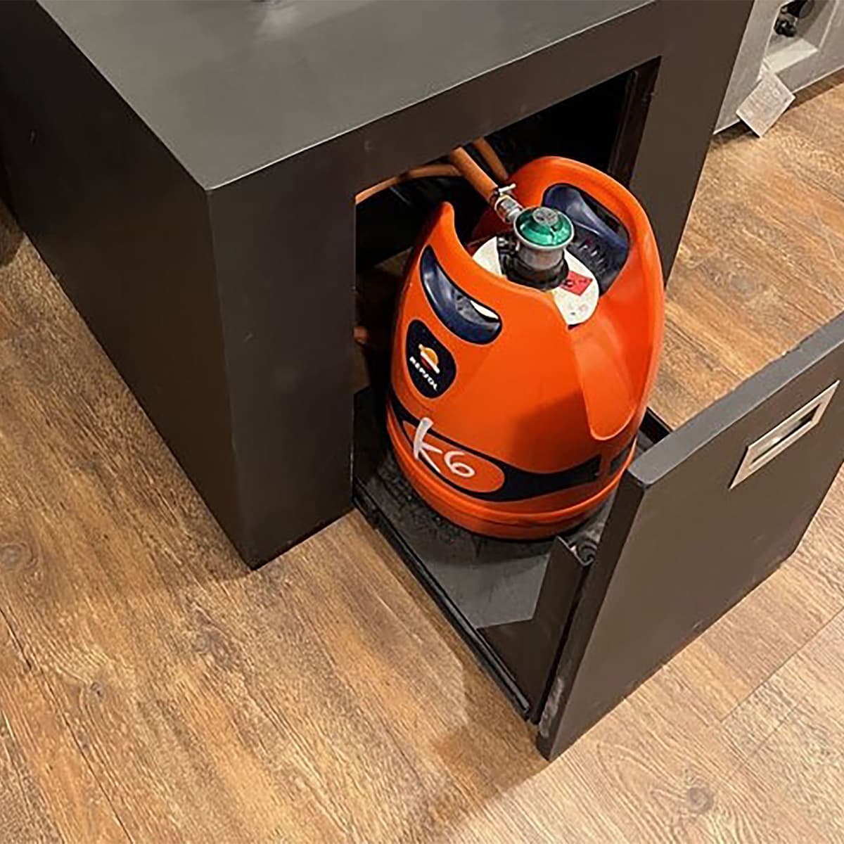 Mesa de Exterior con Brasero de Gas Misti 16 kW Negro-3