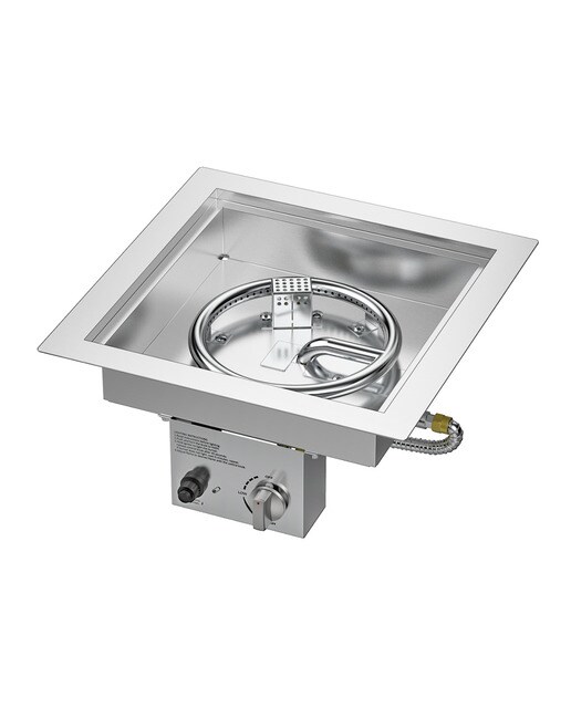 Imagen 0 de Quemador Exterior Gas Cuadrado Nora 405 x 405 LPG
