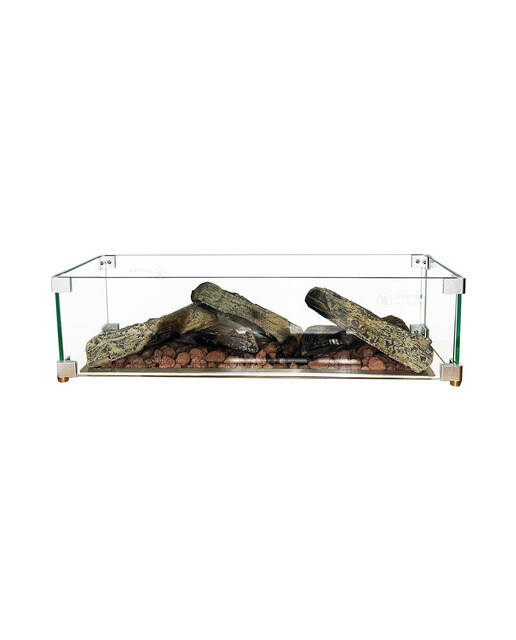 Quemador Exterior Gas Rectangular Nora 950 x 190 LPG Plata-3
