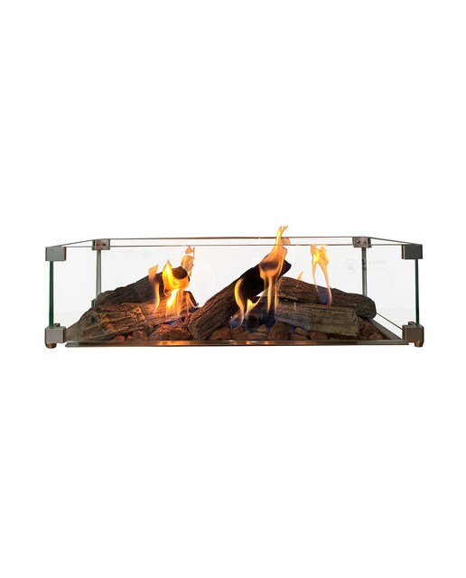 Quemador Exterior Gas Rectangular Nora 950 x 190 LPG Plata-4