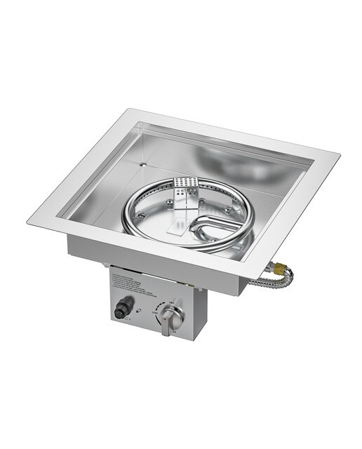 Imagen 0 de Quemador Exterior Gas Cuadrado Nora 405 x 405 Gas Natural
