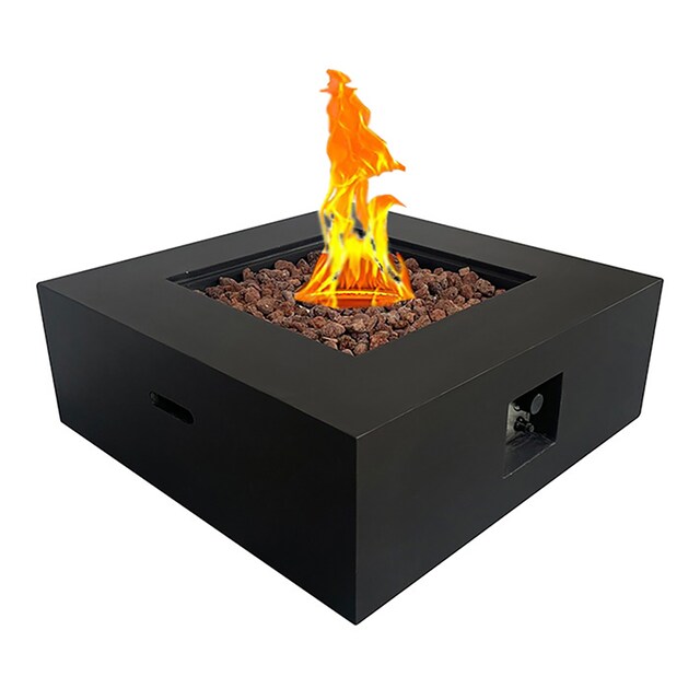 Imagen 0 de Mesa de exterior con brasero LPG Loa negro de 16 kw