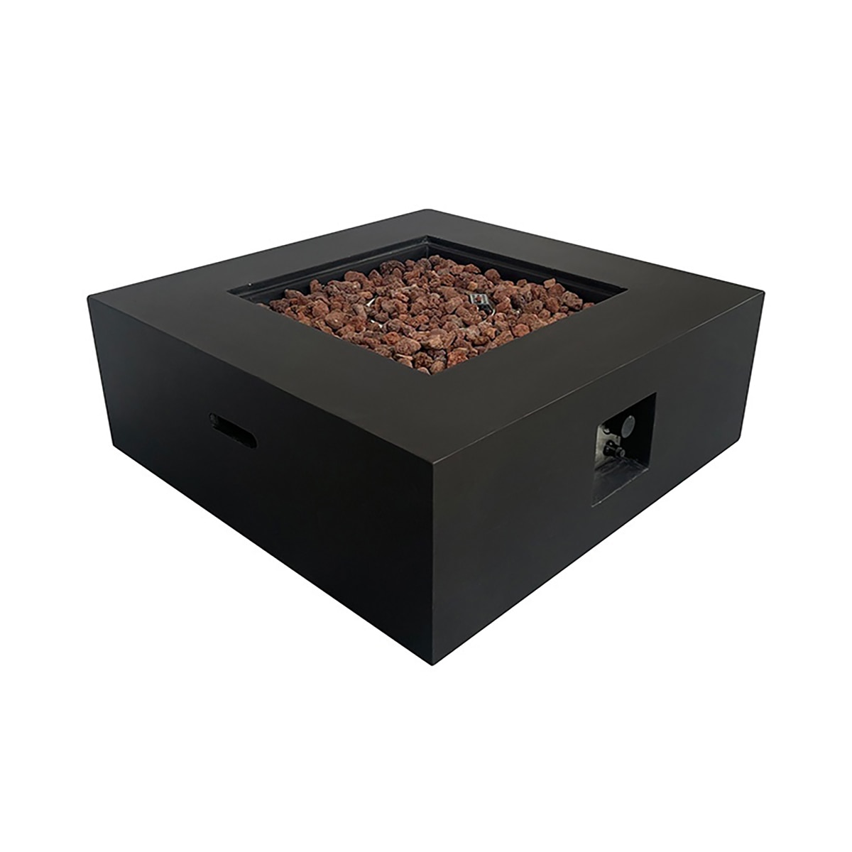 Mesa de Exterior con Brasero de Gas Loa negro 16 Kw Negro-3