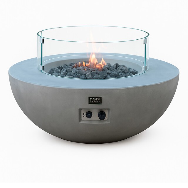 Imagen 0 de Mesa de exterior LPG Colima gris con cristales  de 16 kw